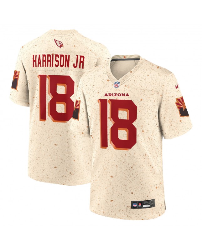 Marvin Harrison Jr. Arizona Cardinals Nike 2025 Rivalries Collection Spieler Trikot – Natur