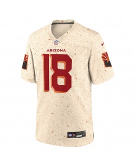 Marvin Harrison Jr. Arizona Cardinals Nike 2025 Rivalries Collection Spieler Trikot – Natur