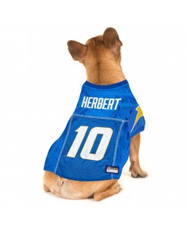 Justin Herbert Spieler-Haustiertrikot der Los Angeles Chargers – Blau