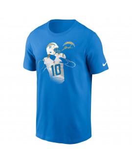 Justin Herbert Los Angeles Chargers Nike Spieler Graphic T-Shirt – Pulverblau