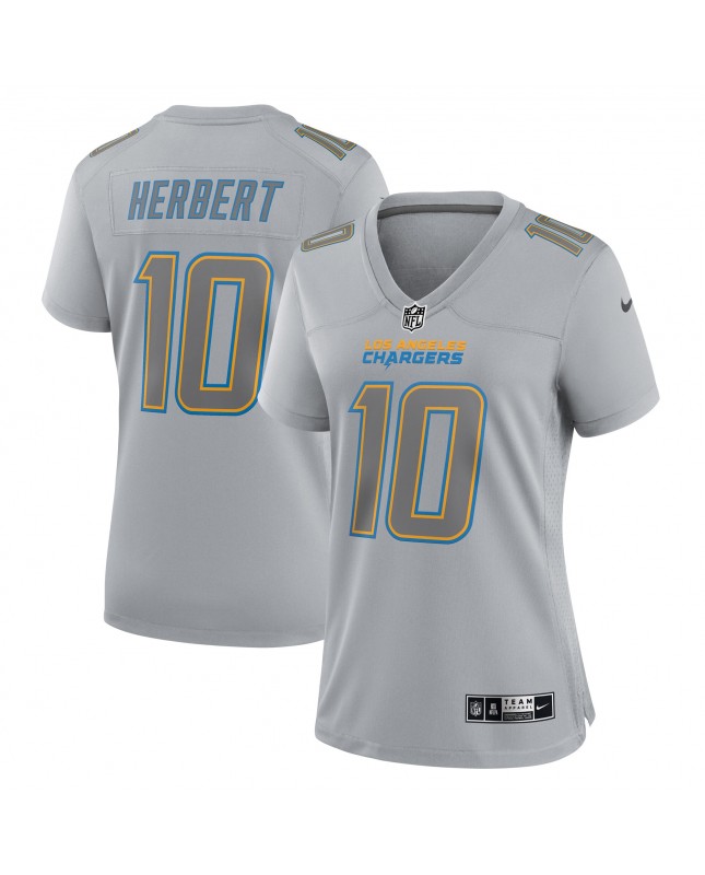 Justin Herbert Los Angeles Chargers Nike Atmosphere Fashion Game-Trikot für Damen – Grau