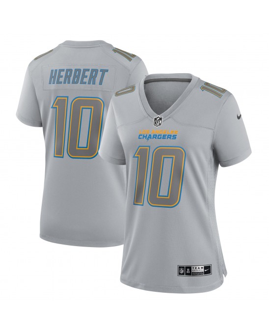 Justin Herbert Los Angeles Chargers Nike Atmosphere Fashion Game-Trikot für Damen – Grau