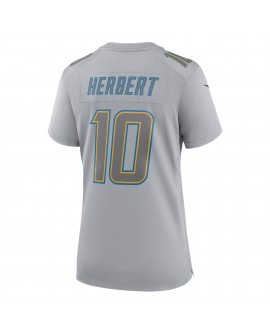 Justin Herbert Los Angeles Chargers Nike Atmosphere Fashion Game-Trikot für Damen – Grau