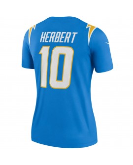 Justin Herbert Los Angeles Chargers Nike Legend Spieler Performance-Oberteil für Damen – Pulverblau