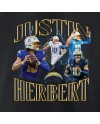 Justin Herbert Los Angeles Chargers Notorious Grafik-T-Shirt – Schwarz