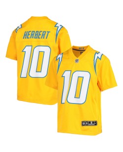 Justin Herbert Los Angeles Chargers Nike Inverted Team-Spieler Trikot für Jugendliche – Gold
