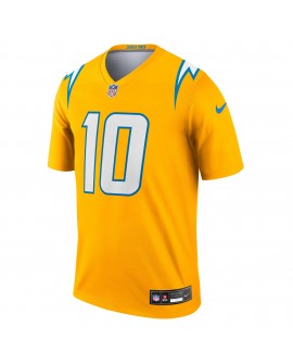 Justin Herbert Los Angeles Chargers Nike Alternate Charger Power Legend Spieler Performance Top – Gold