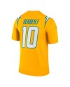 Justin Herbert Los Angeles Chargers Nike Alternate Charger Power Legend Spieler Performance Top – Gold