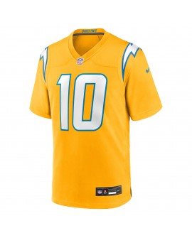 Justin Herbert Los Angeles Chargers Nike Alternate Charger Power Spielspieler-Trikot – Gold