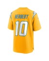 Justin Herbert Los Angeles Chargers Nike Alternate Charger Power Spielspieler-Trikot – Gold