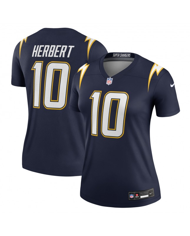 Justin Herbert Los Angeles Chargers Nike Alternate Super Chargers Legend Spieler Performance-Oberteil für Damen – Marineblau