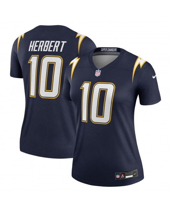 Justin Herbert Los Angeles Chargers Nike Alternate Super Chargers Legend Spieler Performance-Oberteil für Damen – Marineblau