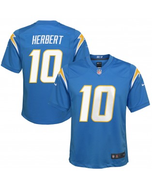 Justin Herbert Los Angeles Chargers Nike Jugend-Spieler Trikot – Pulverblau
