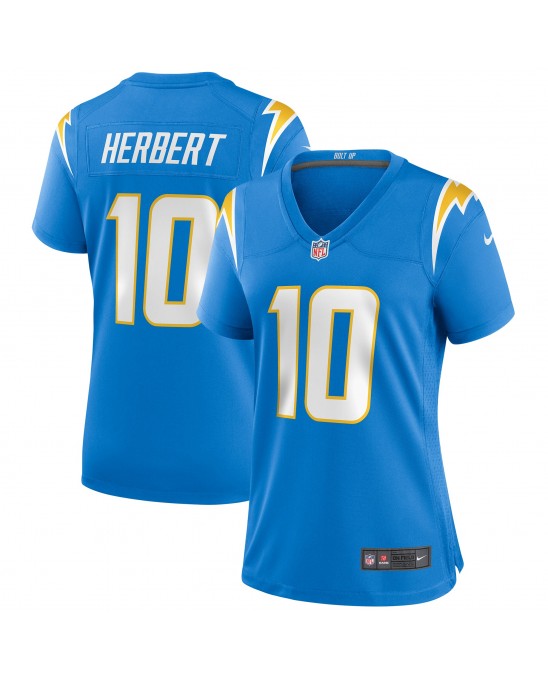 Justin Herbert Los Angeles Chargers Nike Spieler-Spieler Trikot für Damen – Pulverblau
