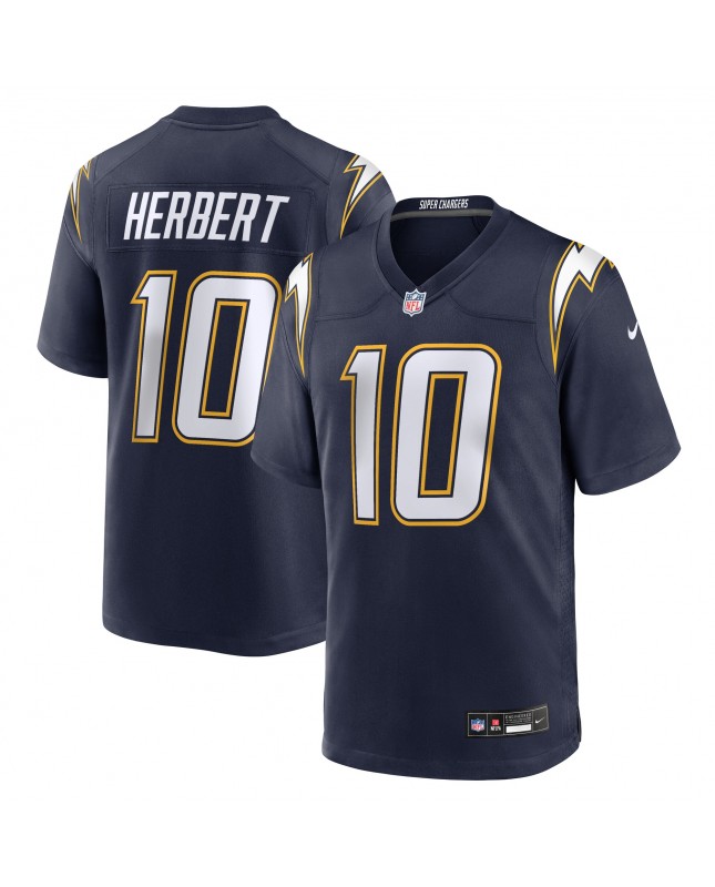 Justin Herbert Los Angeles Chargers Nike Alternate Super Chargers Spielspieler-Trikot – Marineblau