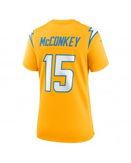 Ladd McConkey Los Angeles Chargers Nike Damen Alternate Charger Power Spieler Trikot – Gold