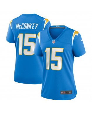 Ladd McConkey Los Angeles Chargers Nike Damen-Spieler Trikot – Pulverblau