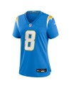 Omarion Hampton Los Angeles Chargers Nike Damen-Team-Spieler Trikot – Pulverblau