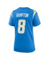 Omarion Hampton Los Angeles Chargers Nike Damen-Team-Spieler Trikot – Pulverblau