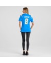 Omarion Hampton Los Angeles Chargers Nike Damen-Team-Spieler Trikot – Pulverblau