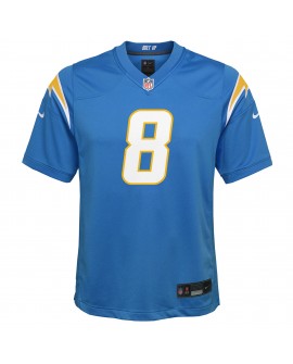Omarion Hampton Los Angeles Chargers Nike Jugendmannschafts-Spieler Trikot – Pulverblau