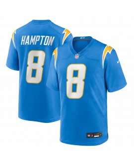 Omarion Hampton Los Angeles Chargers Nike Team Game-Trikot – Pulverblau