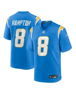 Omarion Hampton Los Angeles Chargers Nike Team Game-Trikot – Pulverblau