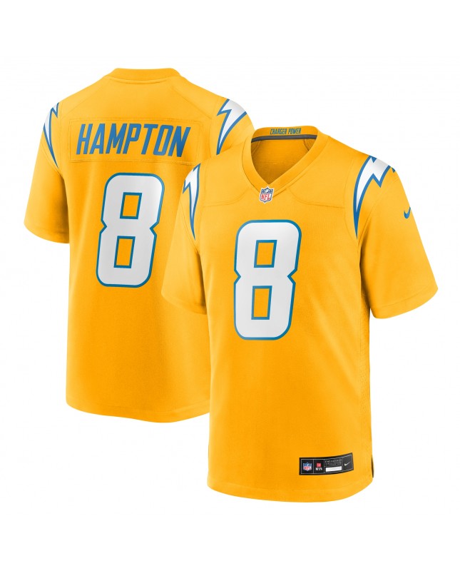 Omarion Hampton Los Angeles Chargers Nike Alternate Charger Power Spielspieler-Trikot – Gold