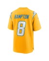 Omarion Hampton Los Angeles Chargers Nike Alternate Charger Power Spielspieler-Trikot – Gold