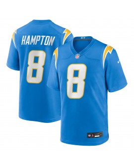 Omarion Hampton Los Angeles Chargers Nike 2025 NFL Draft First Round PickTrikot – Pulverblau