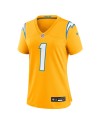 Quentin Johnston Los Angeles Chargers Nike Damen Alternate Charger Power Spieler Trikot – Gold