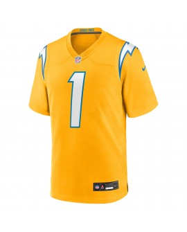 Quentin Johnston Los Angeles Chargers Nike Alternate Charger Power Spielspieler-Trikot – Gold