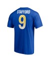 Matthew Stafford Los Angeles Rams Spieler Icon T-Shirt – Royal