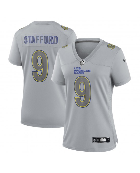 Matthew Stafford Los Angeles Rams Nike Atmosphere Fashion Game-Trikot für Damen – Grau