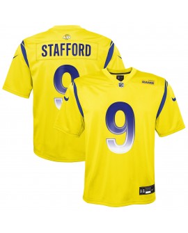 Matthew Stafford Los Angeles Rams Nike umgekehrtes Spieler Trikot für Jugendliche – Gold