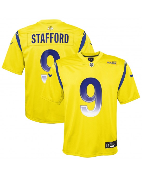 Matthew Stafford Los Angeles Rams Nike umgekehrtes Spieler Trikot für Jugendliche – Gold
