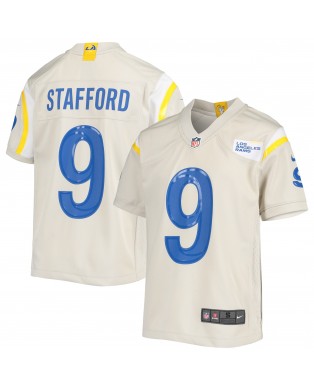 Matthew Stafford Los Angeles Rams Nike Jugend-Spieler Trikot – Creme