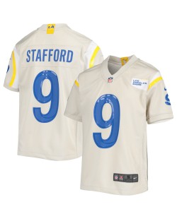 Matthew Stafford Los Angeles Rams Nike Jugend-Spieler Trikot – Creme