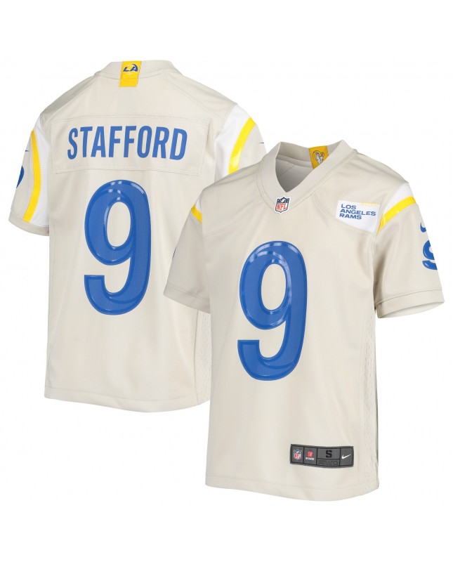 Matthew Stafford Los Angeles Rams Nike Jugend-Spieler Trikot – Creme
