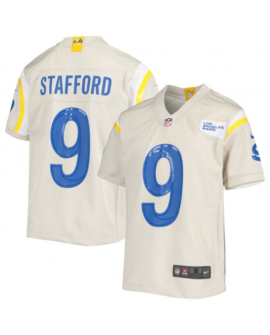 Matthew Stafford Los Angeles Rams Nike Jugend-Spieler Trikot – Creme