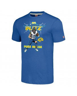 Puka Nacua Los Angeles Rams Hommage Unisex NFL Blitz Spieler Tri-Blend T-Shirt – Royal