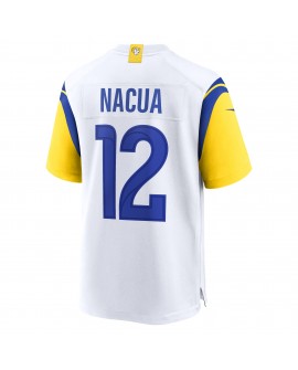 Puka Nacua Los Angeles Rams Nike Spiele-Trikot – Weiß