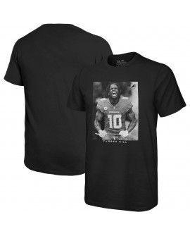 Tyreek Hill Miami Dolphins Majestic Threads Übergroßes Spielerbild-T-Shirt – Schwarz