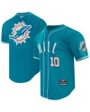 Tyreek Hill Miami Dolphins Pro Standard Mesh Button-Up Baseball-Trikot – Aqua