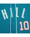 Tyreek Hill Miami Dolphins Pro Standard Mesh Button-Up Baseball-Trikot – Aqua