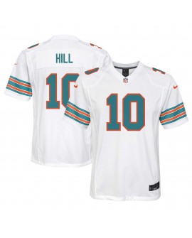 Tyreek Hill Miami Dolphins Nike Jugend-Spieler Trikot – Weiß