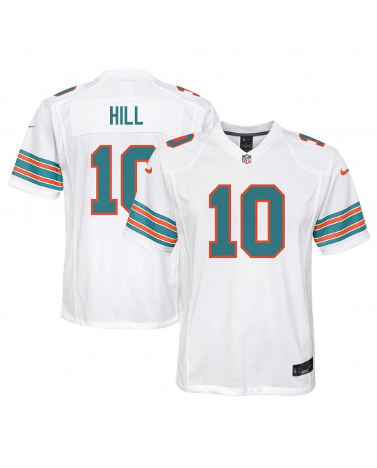 Tyreek Hill Miami Dolphins Nike Jugend-Spieler Trikot – Weiß