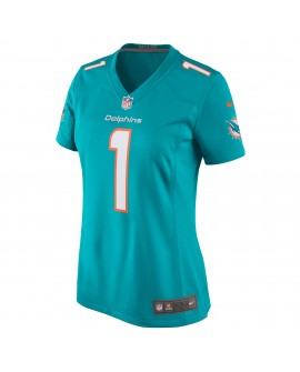 Tua Tagovailoa Miami Dolphins Nike Damen-Spieler Trikot – Aqua