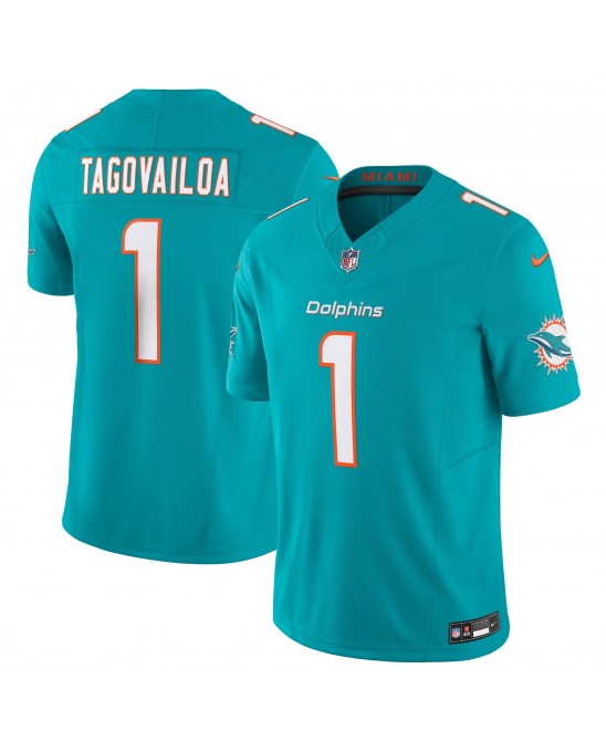 Tua Tagovailoa Miami Dolphins Nike Vapor F.U.S.E. Limitiertes Trikot – Aqua