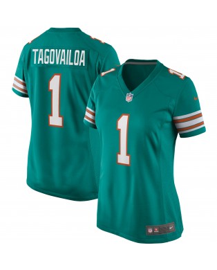 Tua Tagovailoa Miami Dolphins Nike Damen-Ausweichtrikot – Aqua